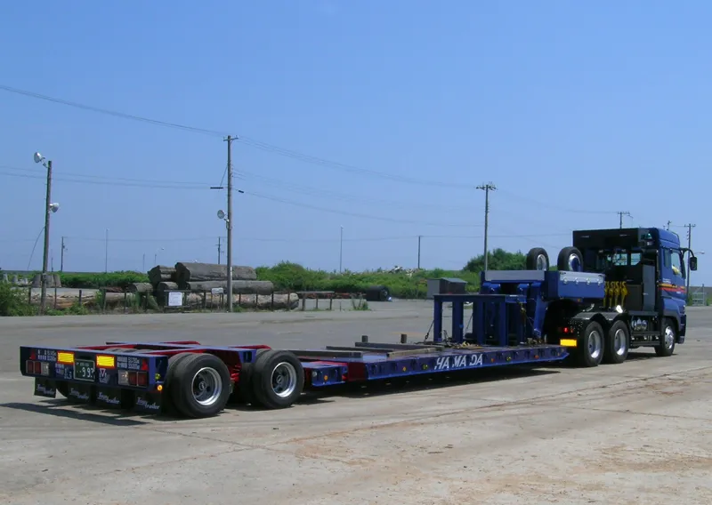 16輪低床特殊伸び台車